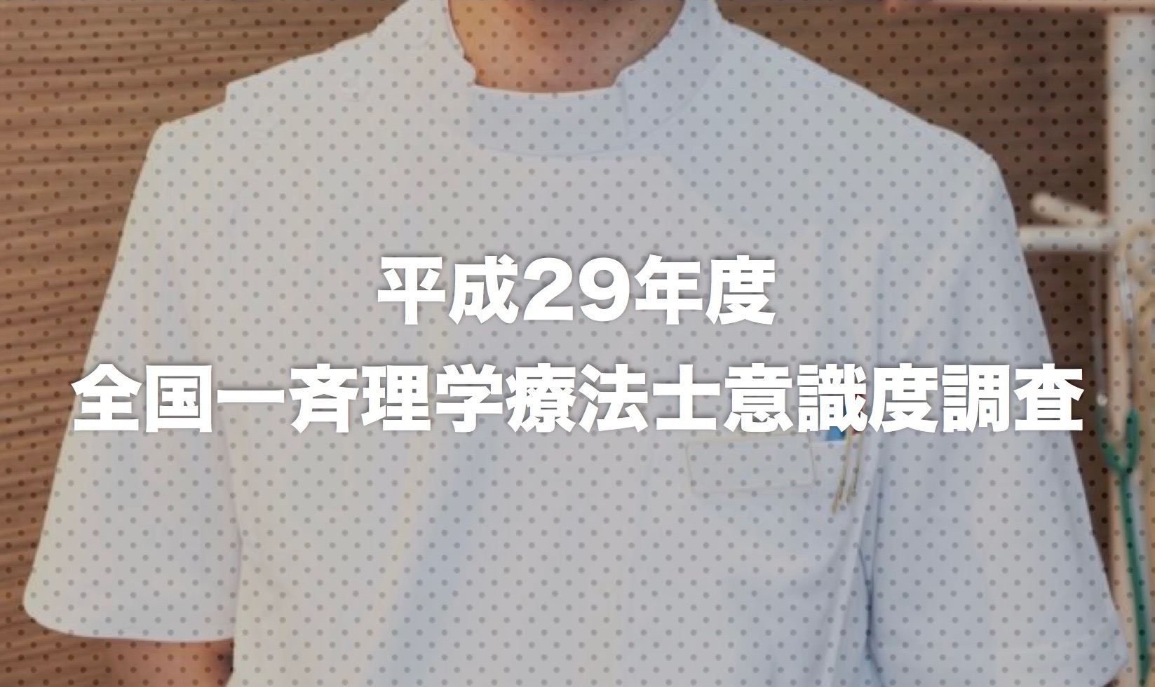 平成29年度｜全国一斉理学療法士意識度調査