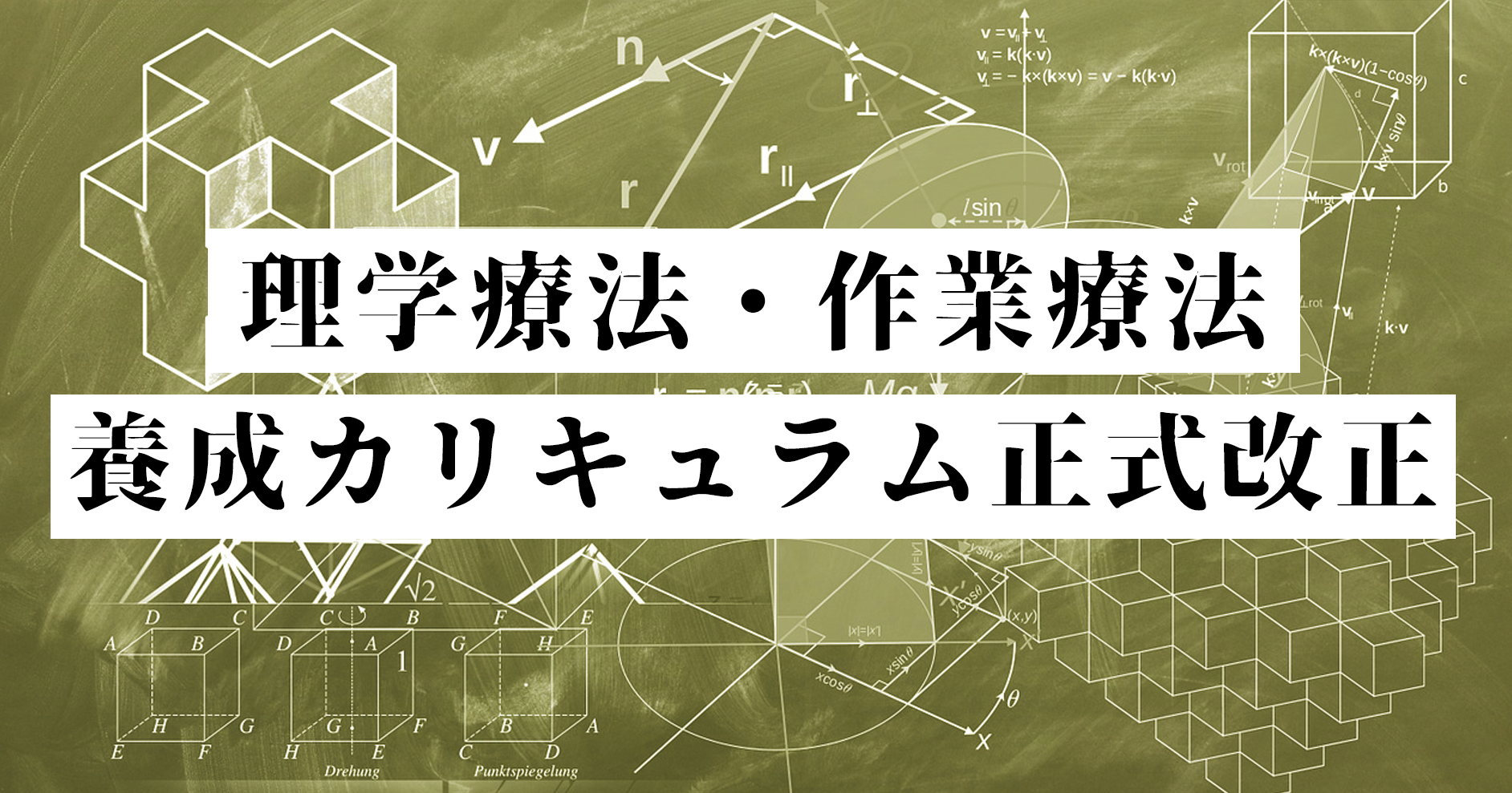 理学療法・作業療法養成カリキュラム改正