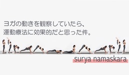 ヨガの動きを観察していたら、運動療法に効果的だと思った件。