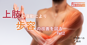 上肢の運動により歩容の改善を図る｜千葉 慎一先生（前後での対応）