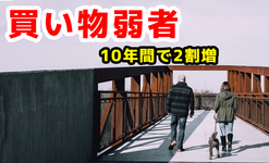 65歳以上の買い物弱者 10年間で2割増｜農林水産省調査