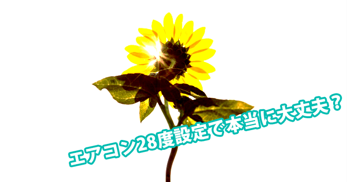 エアコン28度設定で本当に大丈夫？｜ 熱中症の注意喚起