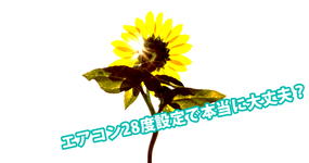 エアコン28度設定で本当に大丈夫？｜ 熱中症の注意喚起