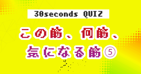 【クイズ】この筋、何筋、気になる筋？⑤