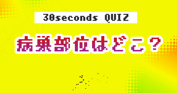 【クイズ】病巣部位はどこ?