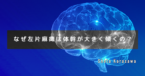 【脳卒中シリーズ】なぜ左片麻痺は体幹が大きく傾くの？