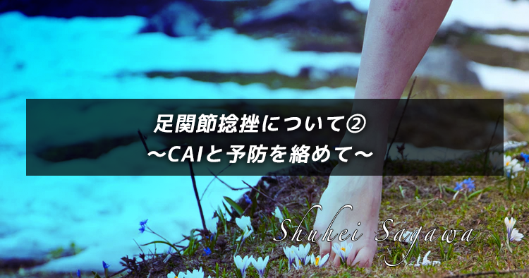 足関節捻挫について②〜CAIと予防を絡めて〜