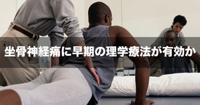 【NEWS】坐骨神経痛に早期の理学療法が有効か
