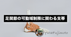 足関節の可動域制限に関わる支帯