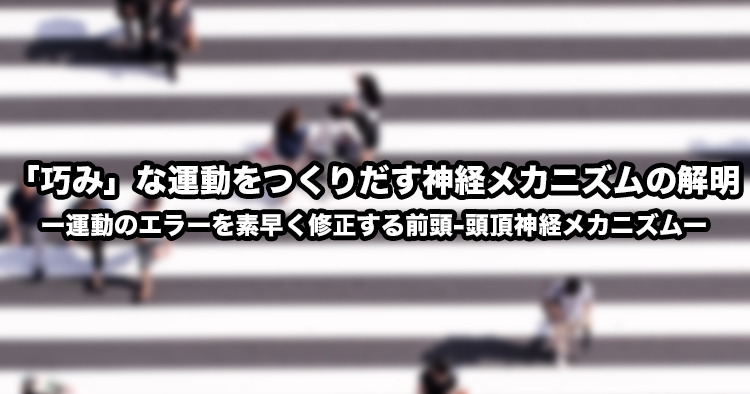 【京都大学】「巧み」な運動をつくりだす神経メカニズムの解明ー運動のエラーを素早く修正する前頭-頭頂神経メカニズムー