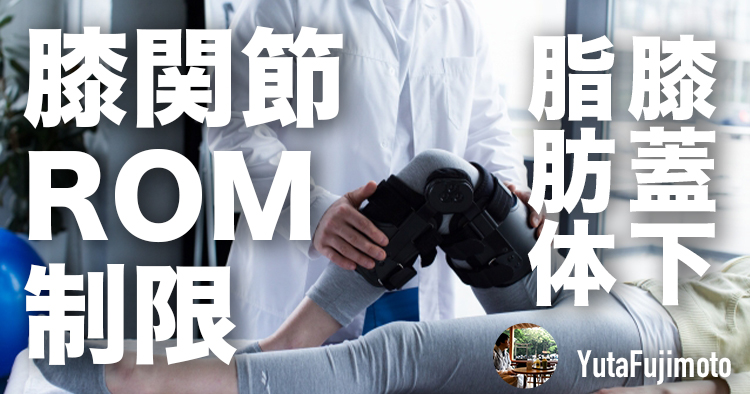 【膝関節可動域制限】膝蓋下脂肪体の基礎