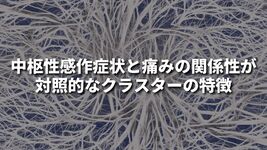 中枢性感作症状と痛みの関係性が対照的なクラスターの特徴