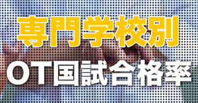【早見表】専門学校別 2022年第57回OT国家試験合格率まとめ