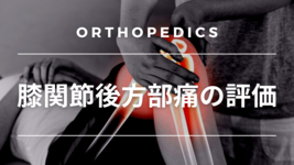 【評価】膝関節後方部痛の評価