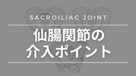 仙腸関節の介入ポイント