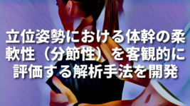 立位姿勢における体幹の柔軟性（分節性）を客観的に評価する解析手法を開発