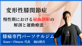 【変形性膝関節症】慢性期における屈曲制限の解剖と運動療法