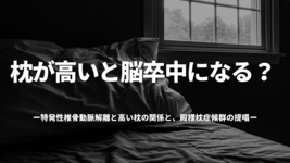 枕が高いと脳卒中になる？ ―特発性椎骨動脈解離と高い枕の関係と、殿様枕症候群の提唱―