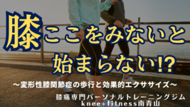 変形性膝関節症の歩行の特徴と効果的エクササイズ