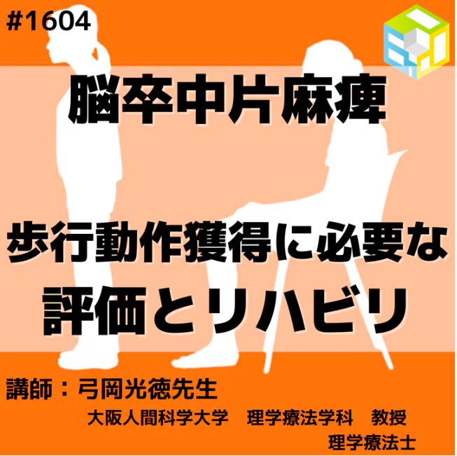 脳卒中片麻痺の歩行動作獲得に必要な評価とリハビリ　一括申込