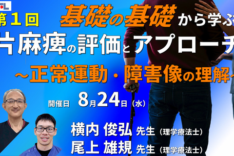 基礎の基礎から体系的に学ぶ脳卒中片麻痺の評価とアプローチ１〜正常運動、障害像の理解～
