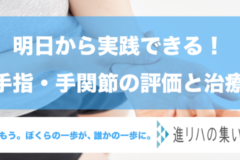 【オンラインセミナー】明日から実践できる！手指・手関節の評価と治療 （評価治療編①②③・ADL編） ​