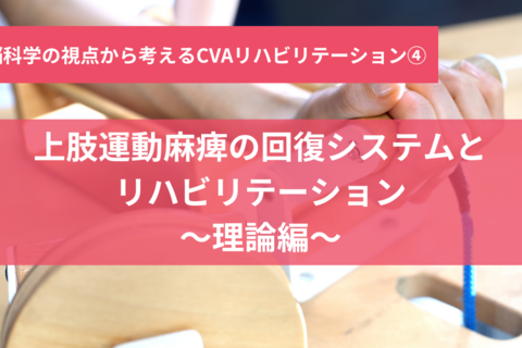 上肢運動麻痺の回復システムとリハビリテーション～理論編～