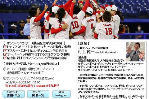 トップアスリートのオーバーヘッド動作コンディショニングの実際～女子ソフトボール選手、女子バドミントン選手に見る特徴と分析・アプローチ方法～